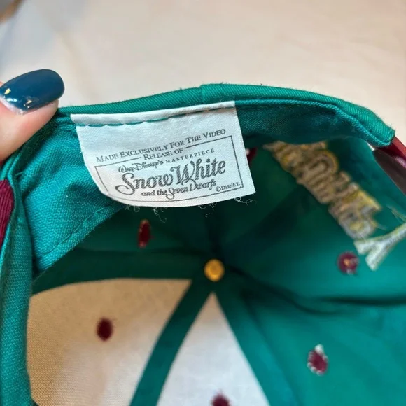 Vintage Grumpy Disney Blockhead Twill Snapback Cap Hat Adult Snow White 7 Dwarfs - Picture 4 of 4